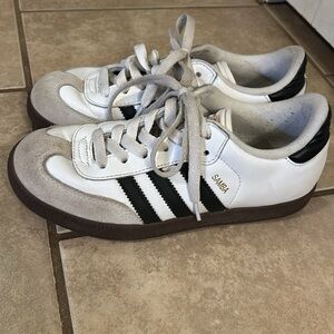 adidas Samba Kids Sneakers - White and Black